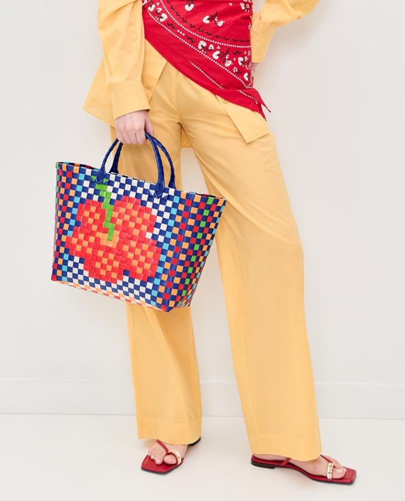 FARM RIO • Flower Woven Bag