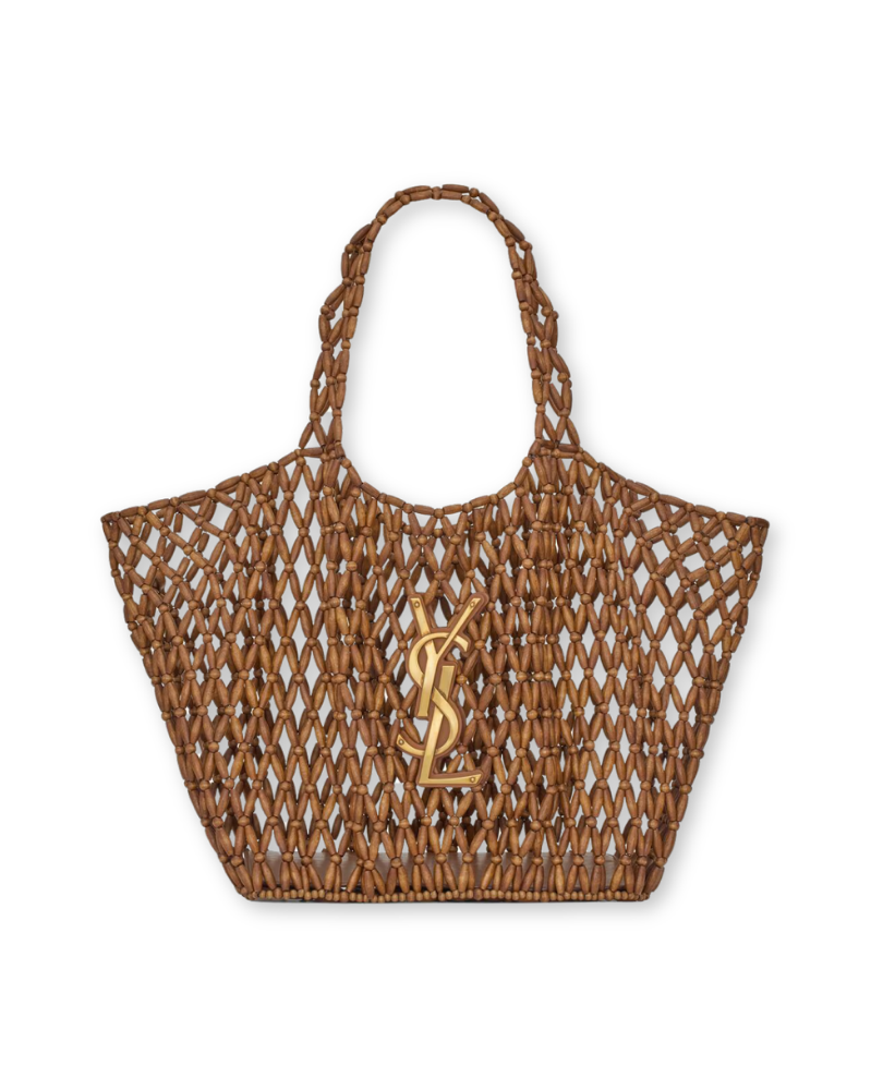 YVES SAINT LAURENT • Wood Beads Bag