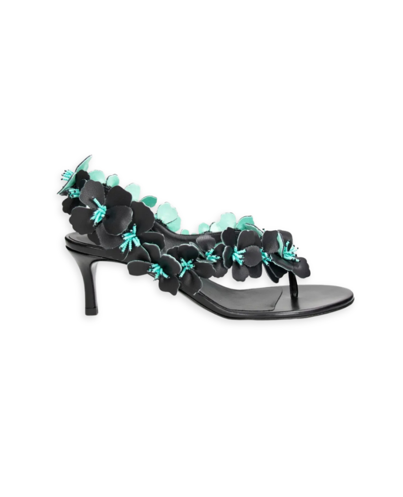 RABANNE •  Floral Beaded Sandals