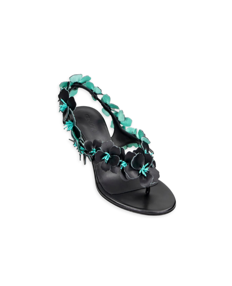 RABANNE •  Floral Beaded Sandals