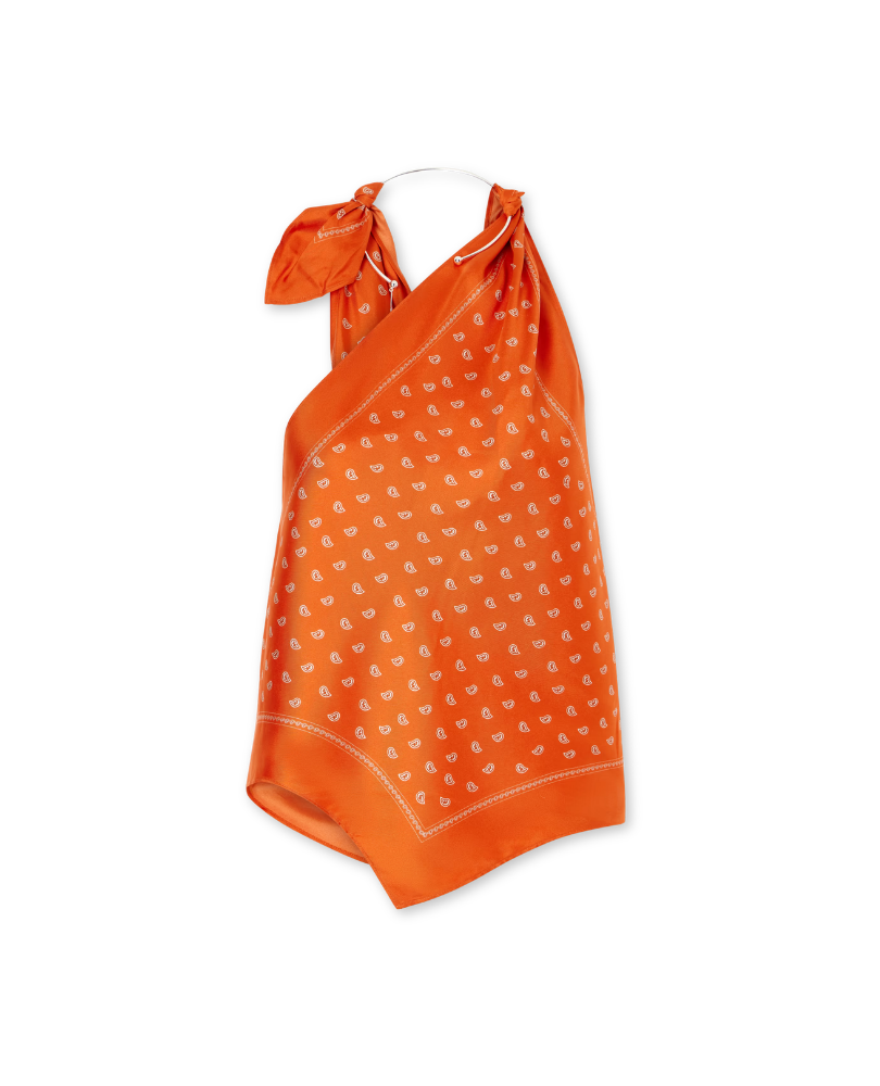 CHRISTOPHER ESBER • Bandana Silk Top