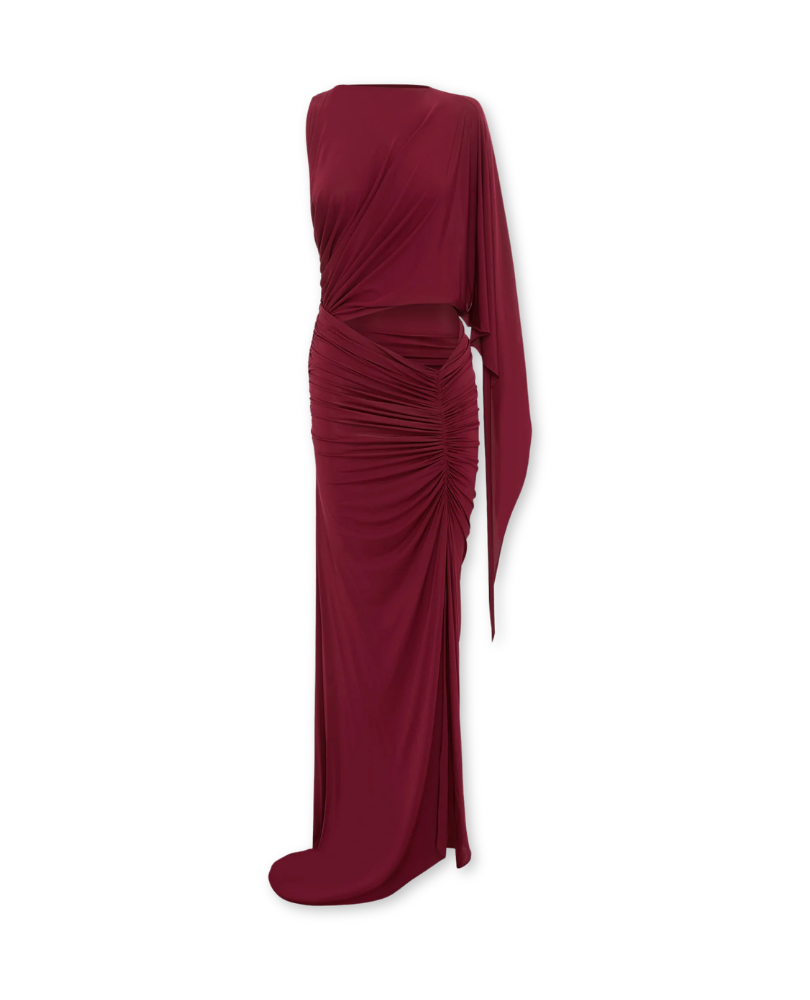 ALEX PERRY  •  One Shoulder Sleeve Gown