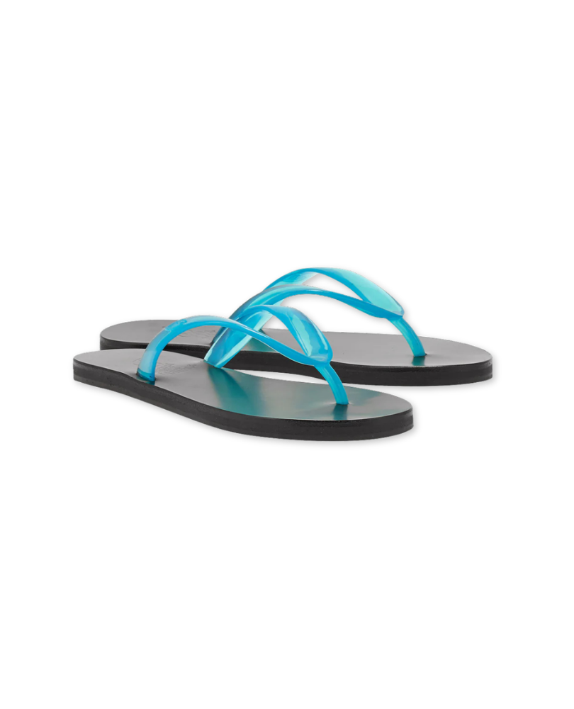ANCIENT GREEK SANDALS • Jelly Blue Sandals