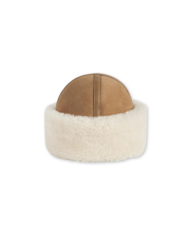 TOTEME  •  Shearling-Trimmed Suede Hat