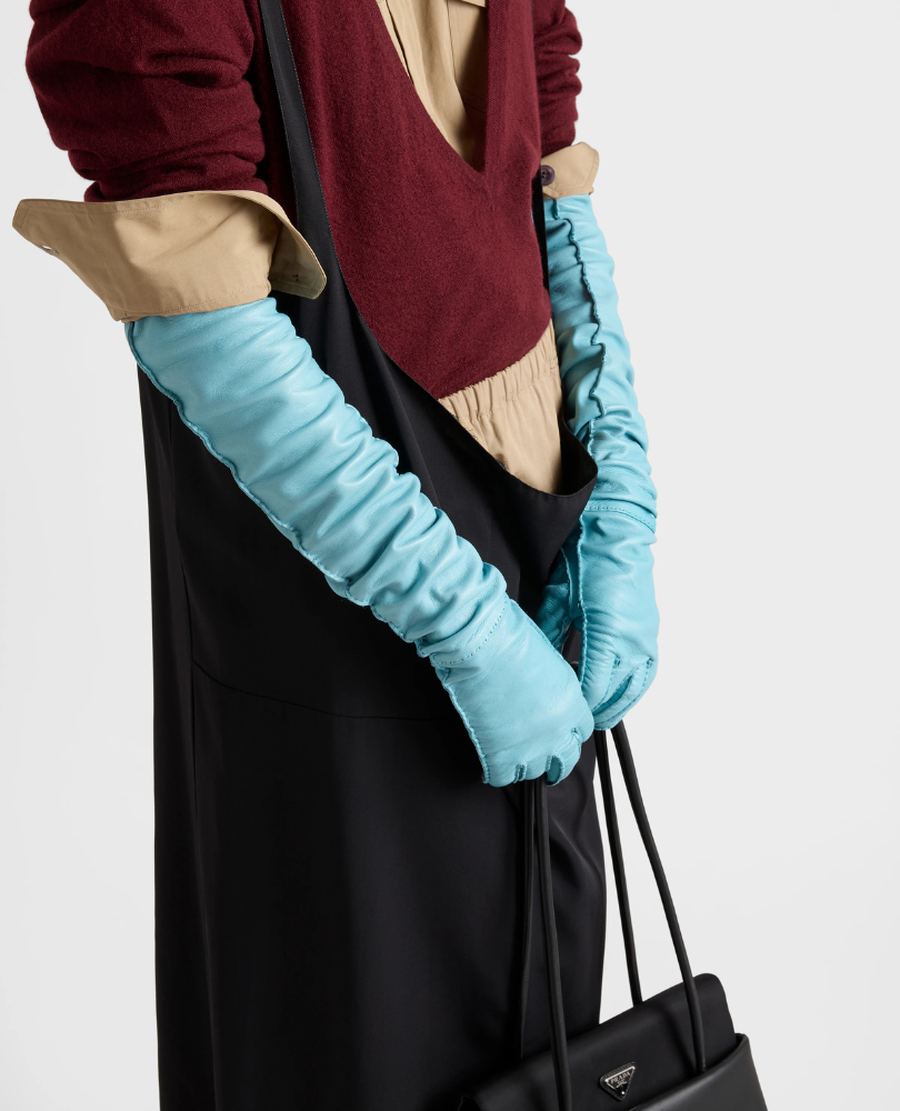 PRADA •  Leather Gloves