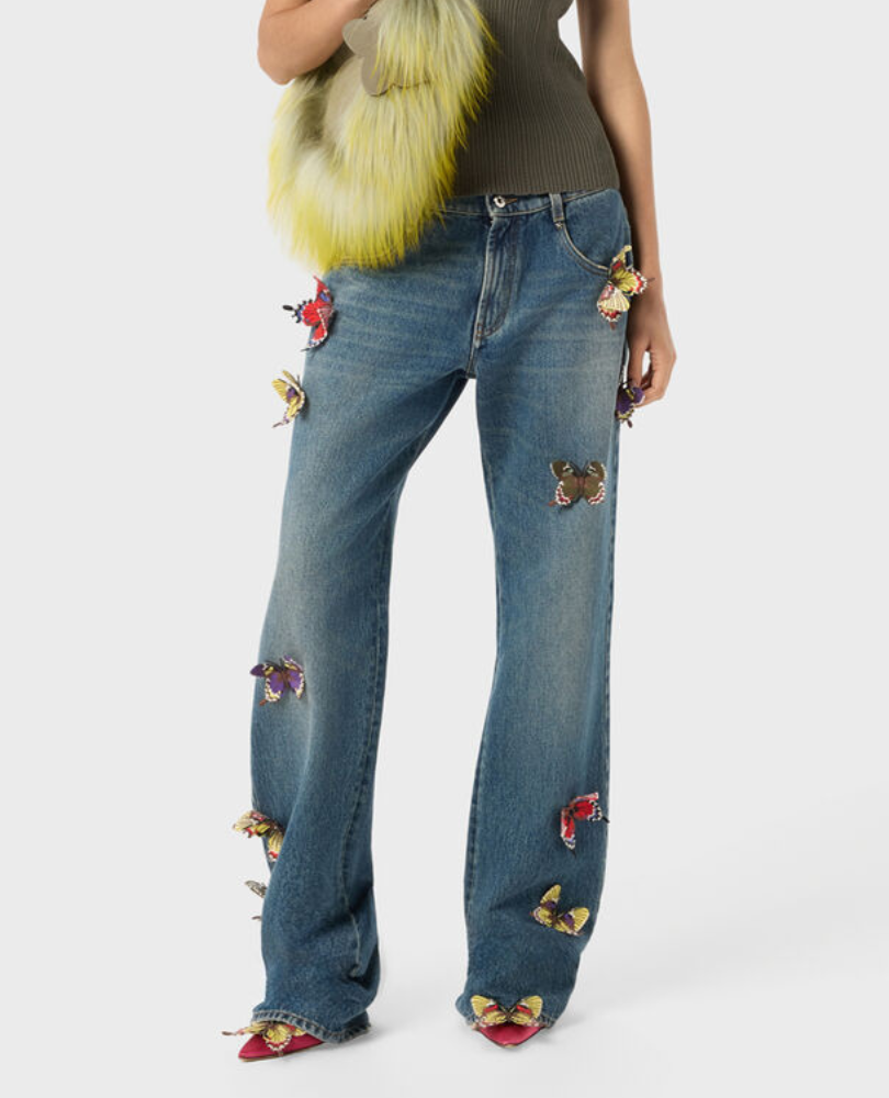 BLUMARINE •  Butterfly Jeans